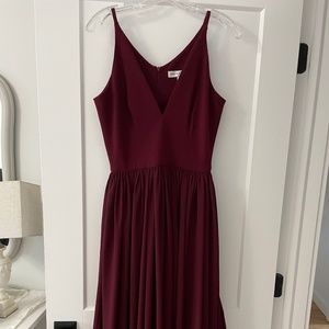 Dress the Population burgundy dress